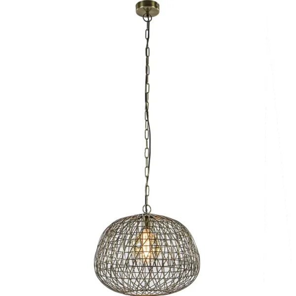 landelijke_hanglamp_alwin_1.webp Discount Straluma Landelijke hanglamp Alwina antiek brons L&L