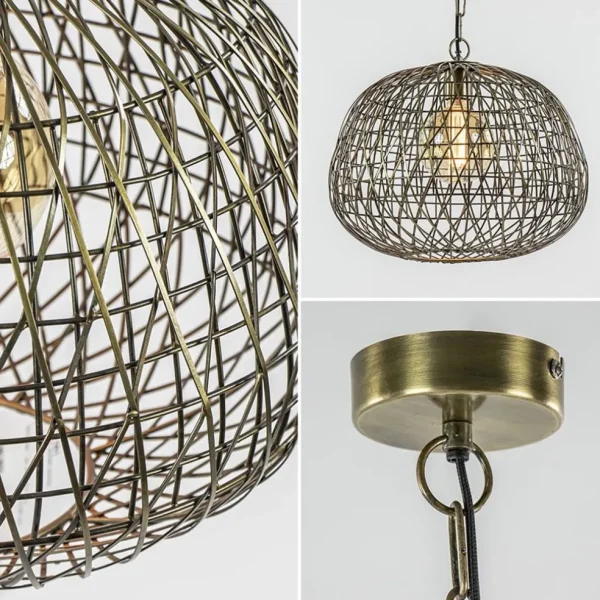 landelijke_hanglamp_alwin_2.webp Discount Straluma Landelijke hanglamp Alwina antiek brons L&L