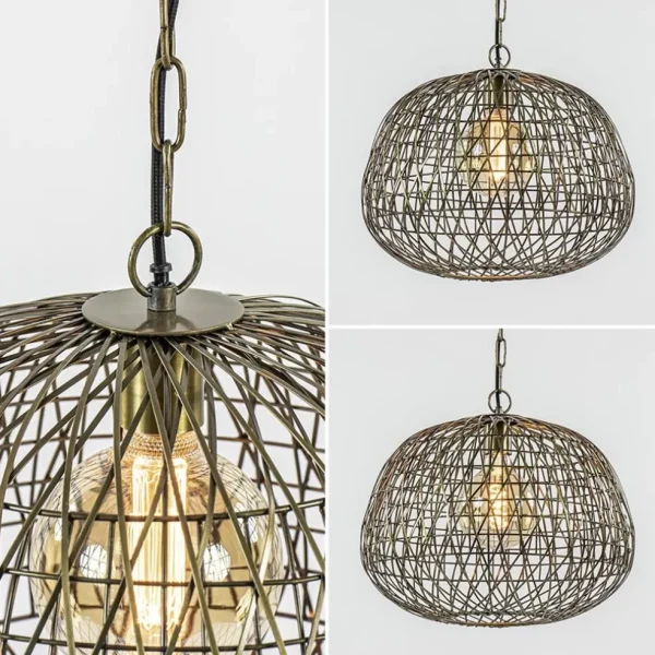 landelijke_hanglamp_alwin_3.webp Discount Straluma Landelijke hanglamp Alwina antiek brons L&L