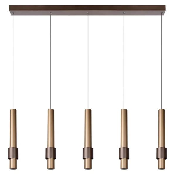 landelijke_lichts_led_han_0.webp Store Straluma Landelijke 5-lichts LED hanglamp cilinders bruin