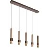 landelijke_lichts_led_han_1.webp Store Straluma Landelijke 5-lichts LED hanglamp cilinders bruin