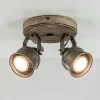 landelijke_lichts_opbouws_1.webp Outlet Straluma Landelijke 2-lichts opbouwspot gun metal met hout