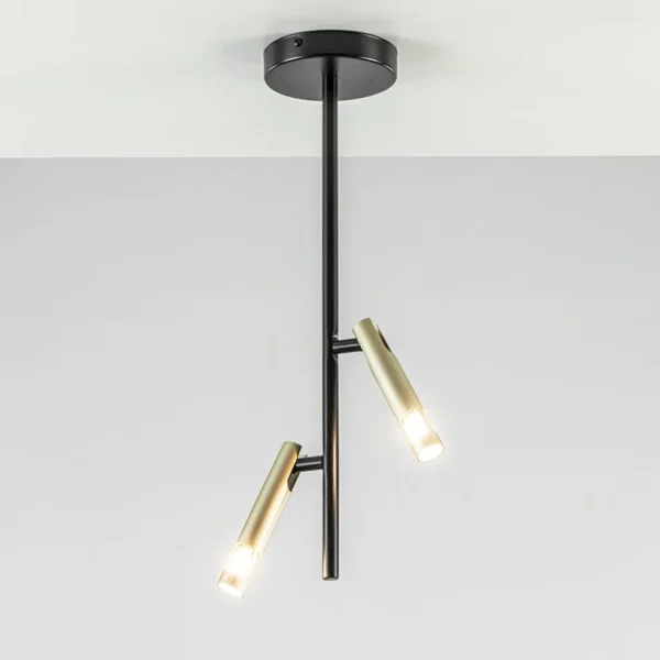 landelijke_plafondlamp_zw_1.webp Cheap Straluma Landelijke plafondlamp zwart met goud G9