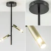 landelijke_plafondlamp_zw_2.webp Cheap Straluma Landelijke plafondlamp zwart met goud G9