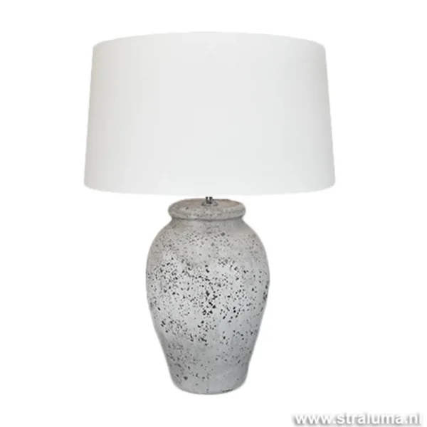 landelijke_stenen_lampvoe_1.webp New Straluma Landelijke stenen lampvoet Vulsini 50 cm