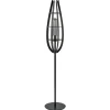 landelijke_vloerlamp_mat__0.webp Best Sale Straluma Landelijke vloerlamp mat zwart met houten kap