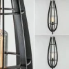 landelijke_vloerlamp_mat__3.webp Best Sale Straluma Landelijke vloerlamp mat zwart met houten kap