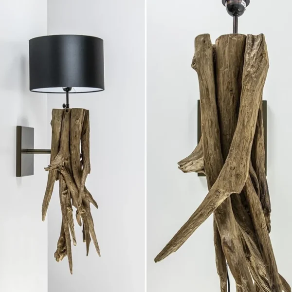 landelijke_wandlamp_bluma_3.webp Fashion Straluma Landelijke wandlamp Bluma hout exclusief kap