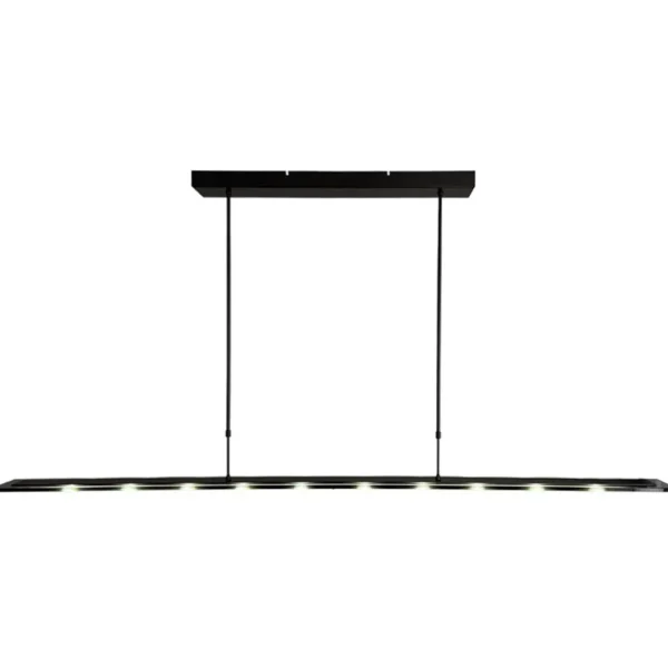 langwerpige_led_hanglamp__1.webp Clearance Straluma Langwerpige LED hanglamp zwart met smoke glas 170 cm