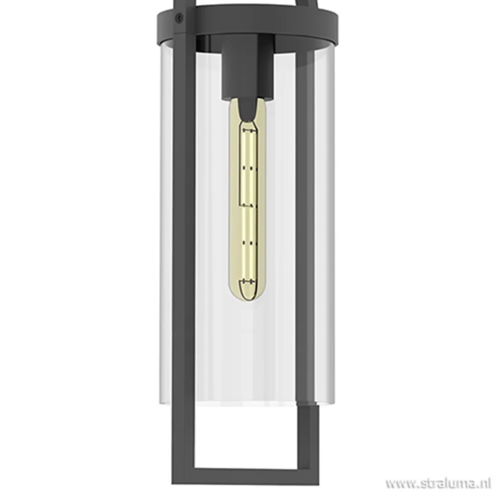 lantaarn_buitenlamp_antra_1.webp Discount Straluma Lantaarn buitenlamp antraciet met glas IP54