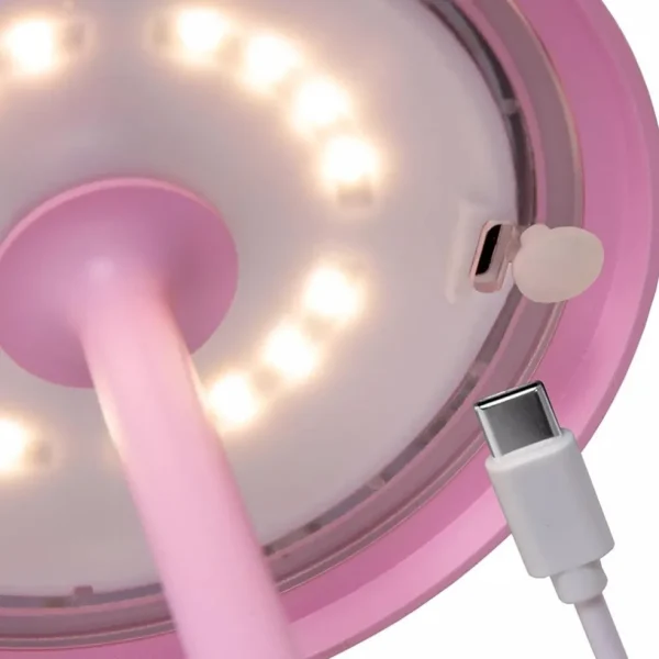 Fashion Straluma LED buitenlamp op batterij roze IP54