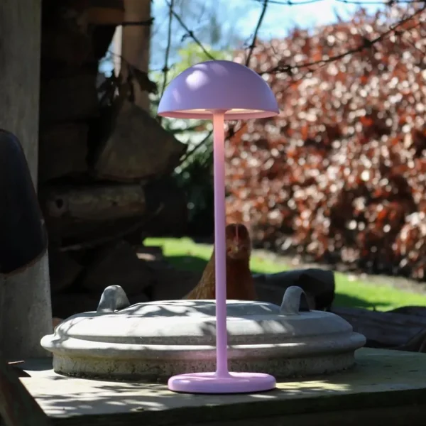 Fashion Straluma LED buitenlamp op batterij roze IP54