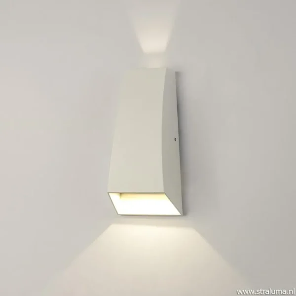 led_buitenlamp_updown_wit_4.webp Store Straluma LED buitenlamp up+down wit aluminium IP54