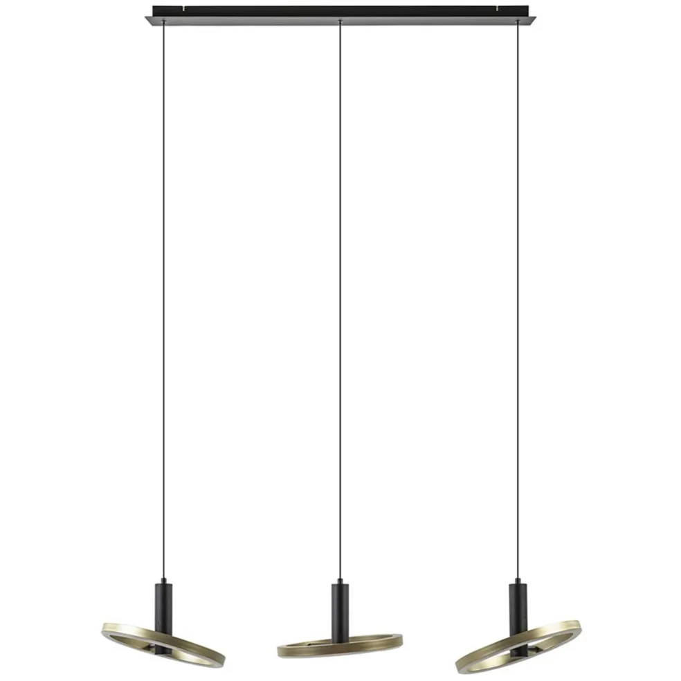 led_eettafelhanglamp_lich_0.webp Discount Straluma LED eettafelhanglamp 3-lichts balk zwart/goud dimbaar