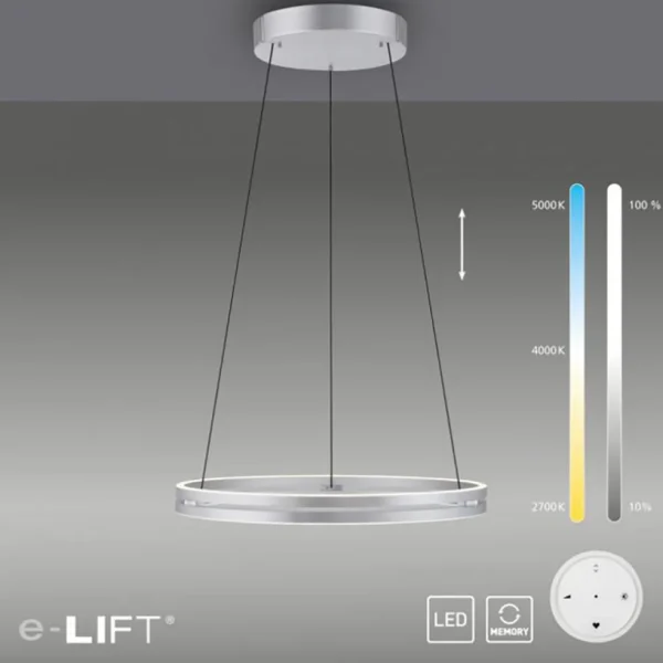 Hot Straluma LED hanglamp aluminium met E-Lift functie