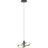 Online Straluma LED hanglamp Circle zwart/goud 3-standen dimbaar