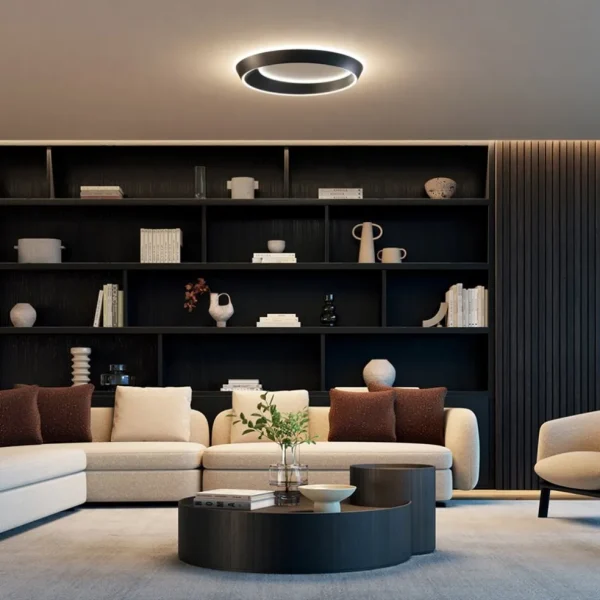 led_plafondlamp_tidal_mat_4.webp Shop Straluma LED plafondlamp Tidal mat zwart