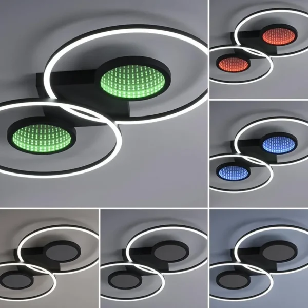 led_plafondlamp_zwart_rin_3.webp Store Straluma LED plafondlamp zwart ringen met RGB en memory