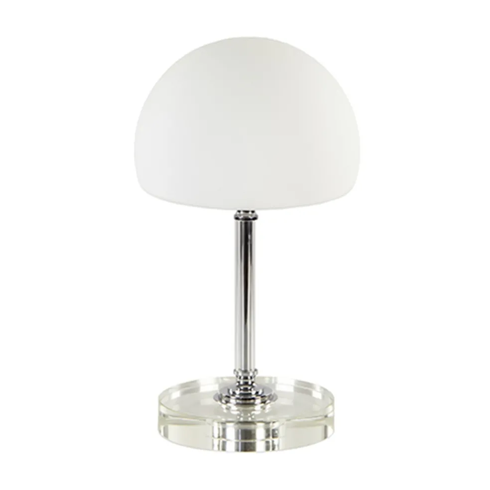 Shop Straluma LED tafellamp chroom/opaal glas dimbaar