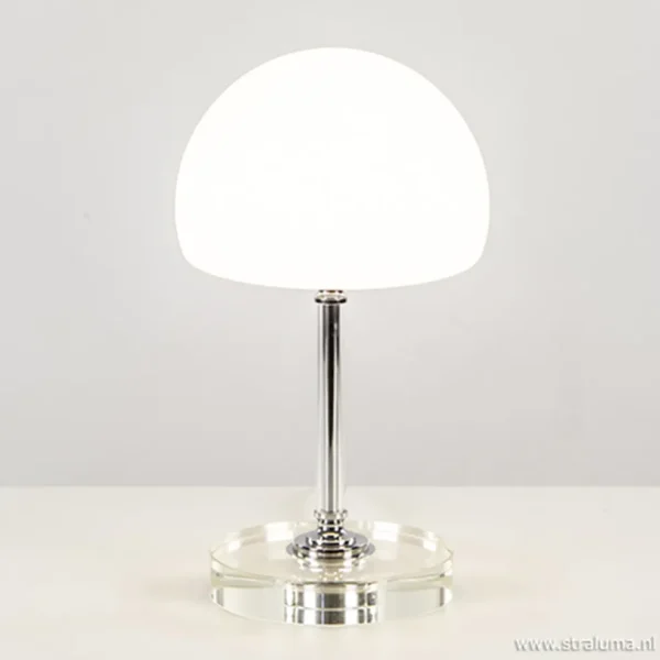 Shop Straluma LED tafellamp chroom/opaal glas dimbaar