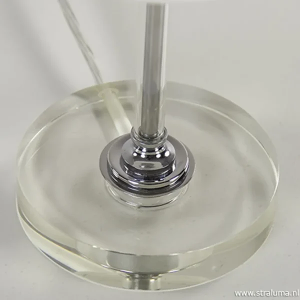 Shop Straluma LED tafellamp chroom/opaal glas dimbaar