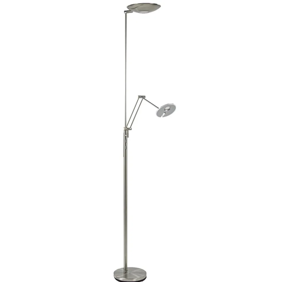 led_uplighter_met_verstel_0.webp Fashion Straluma LED uplighter met verstelbare leesarm nikkel
