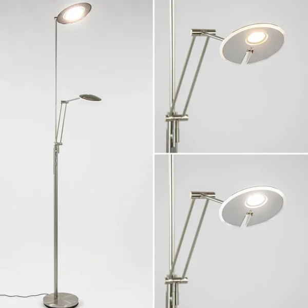 led_uplighter_met_verstel_2.webp Fashion Straluma LED uplighter met verstelbare leesarm nikkel