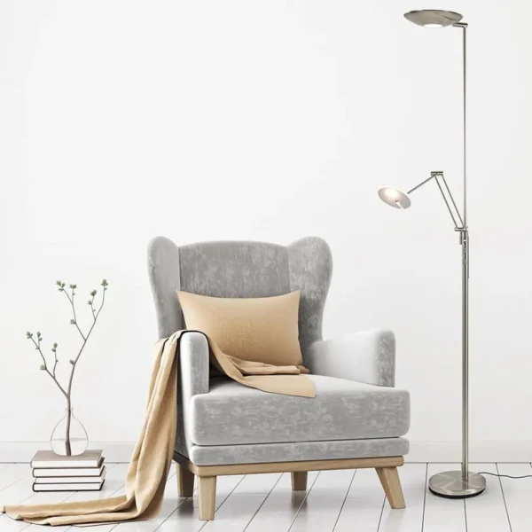 led_uplighter_met_verstel_4.webp Fashion Straluma LED uplighter met verstelbare leesarm nikkel