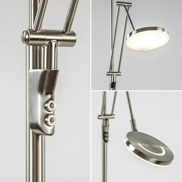 Best Sale Straluma LED vloerlamp staal met uplighter en leeslamp