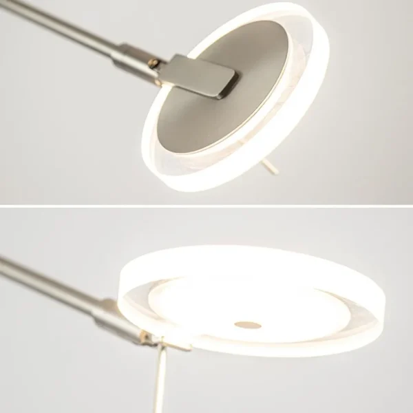 led_vloerlamp_staal_met_u_3.webp Flash Sale Straluma LED vloerlamp staal met uplighter en helder glas