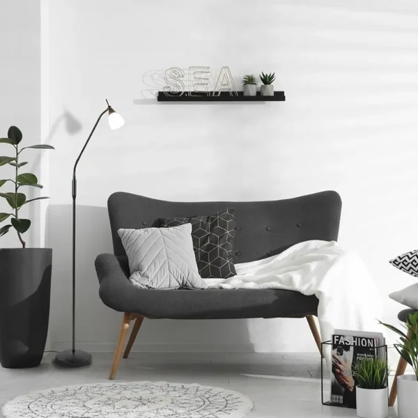 Clearance Straluma LED vloer/leeslamp Touchy verstelbaar zwart