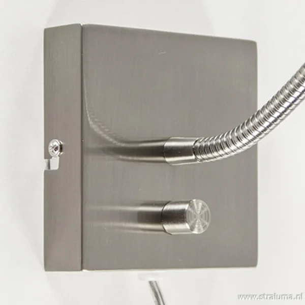 led_wandlampbedlamp_flexi_1.webp Discount Straluma LED wandlamp/bedlamp flexibel staal