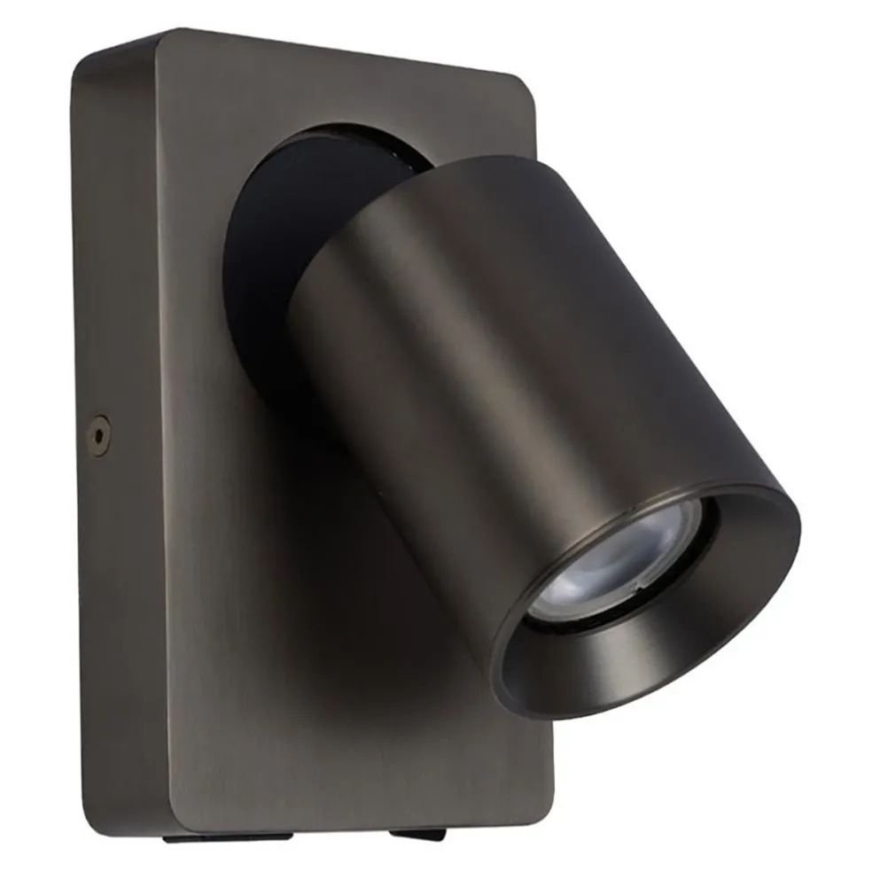 led_wandspot_zwart_staal__0.webp Sale Straluma LED wandspot zwart staal met USB aansluiting