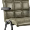 lederen_armstoel_olijf_gr_3.webp Hot Straluma Lederen armstoel olijf groen met zwart metalen pootjes