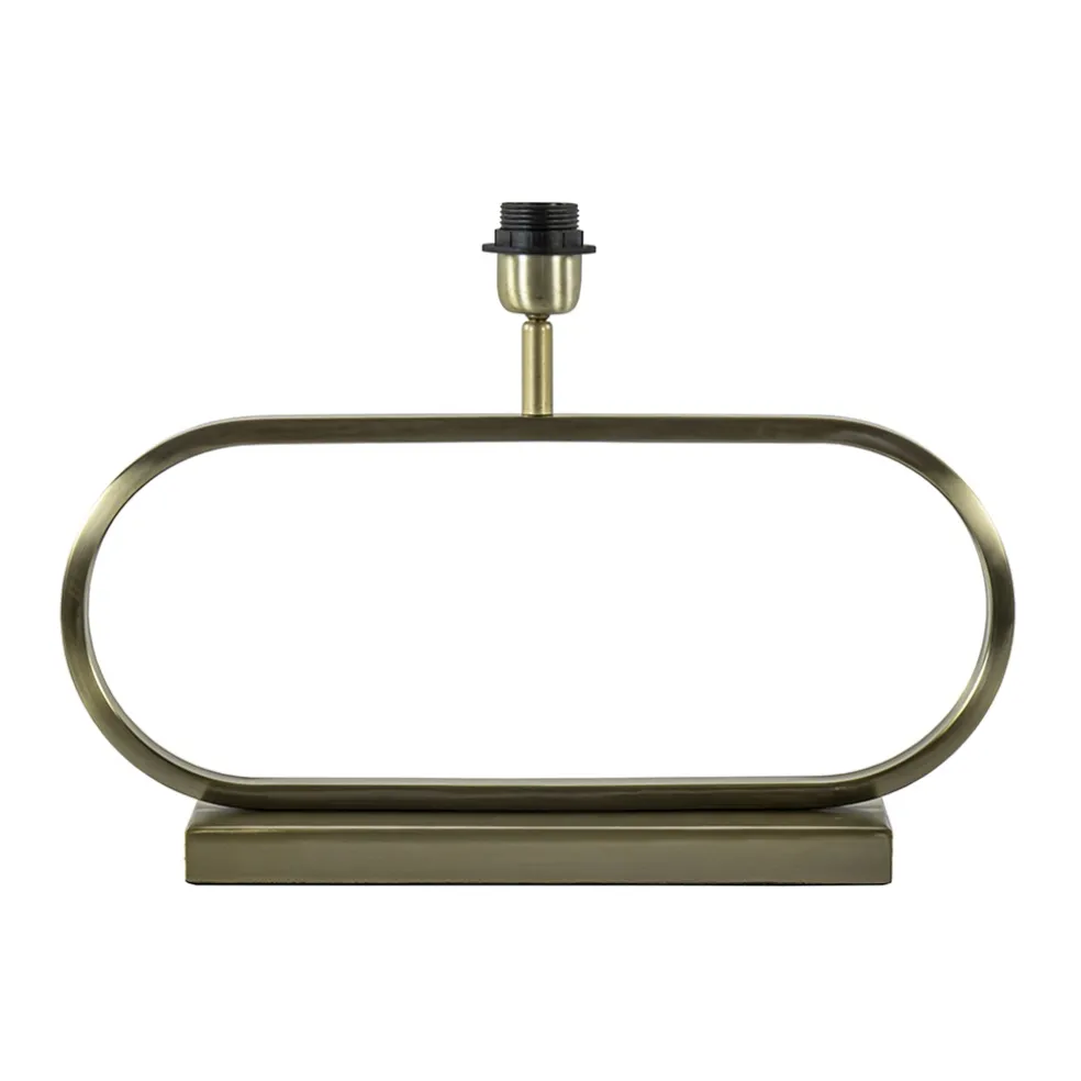 Sale Straluma Licht and Living lampvoet Jamiro licht goud ovaal