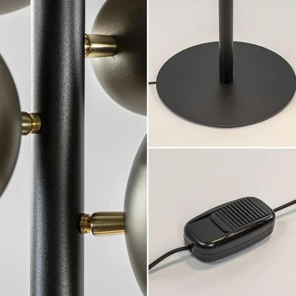 lichts_design_vloerlamp_z_3.webp Fashion Straluma 3-Lichts design vloerlamp zwart met platinum bollen