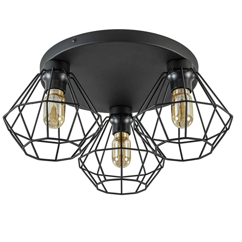 lichts_draadlamp_diamant__0.webp Clearance Straluma 3-Lichts draadlamp diamant mat zwart