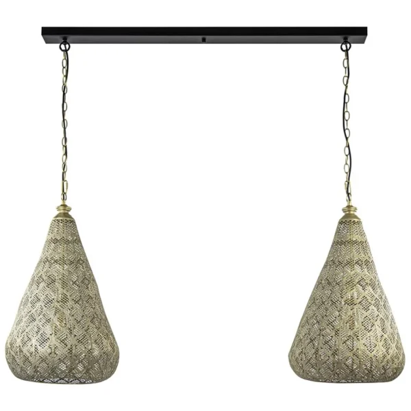 lichts_eettafelhanglamp_m_0-4.webp Fashion Straluma 2-Lichts eettafelhanglamp mat goud/zwart oriental