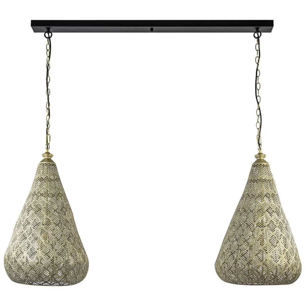 lichts_eettafelhanglamp_m_0-4.webp Fashion Straluma 2-Lichts eettafelhanglamp mat goud/zwart oriental