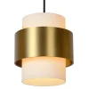 lichts_eettafelhanglamp_m_2-5.webp Cheap Straluma 3-Lichts eettafelhanglamp mat goud met opaal glas