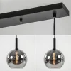 lichts_eettafelhanglamp_m_3-2.webp Best Sale Straluma 3-Lichts eettafelhanglamp mat zwart met smoke glas 30 cm