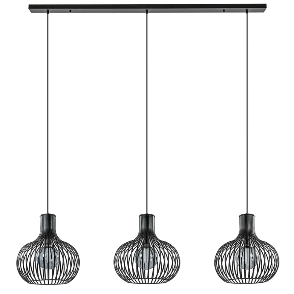 lichts_eettafelhanglamp_o_0.webp Flash Sale Straluma 3-Lichts eettafelhanglamp onion mat zwart