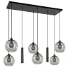 lichts_eettafelhanglamp_s_0-1.webp Discount Straluma 8-Lichts eettafelhanglamp smoke glas + GU10 spots