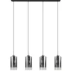 lichts_eettafelhanglamp_s_0.webp Store Straluma 4-Lichts eettafelhanglamp smoke glas met verloop