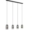 lichts_eettafelhanglamp_s_1.webp Store Straluma 4-Lichts eettafelhanglamp smoke glas met verloop