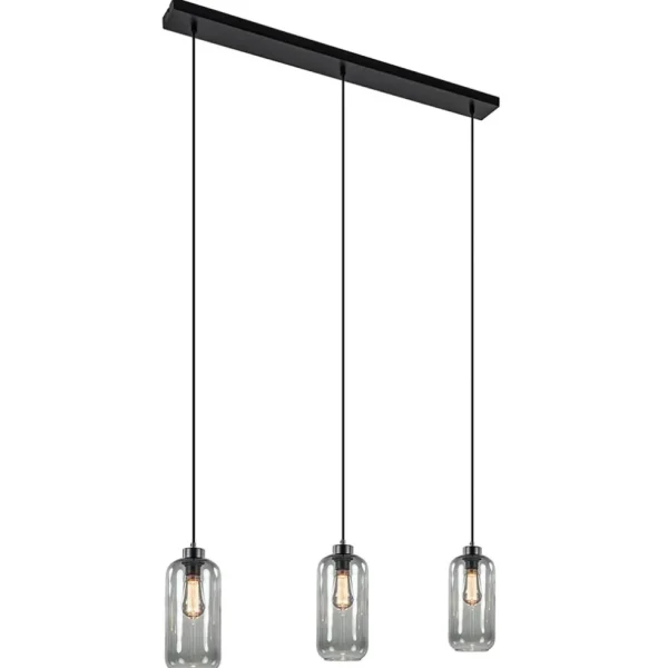 lichts_eettafelhanglamp_s_1-2.webp Hot Straluma 3-Lichts eettafelhanglamp smoke glas cilinder