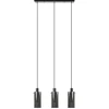 lichts_eettafelhanglamp_z_0-2.webp Discount Straluma 3-Lichts eettafelhanglamp zwart met cilinder smoke glas