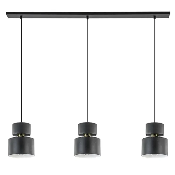 lichts_eettafelhanglamp_z_0-3.webp Hot Straluma 3-Lichts eettafelhanglamp zwart met goud accent