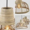 lichts_eettafelhanglamp_z_2-5.webp Store Straluma 3-Lichts eettafelhanglamp zwart met rotan kappen