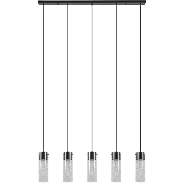 lichts_hanglamp_cilinder__0.webp Flash Sale Straluma 5-Lichts hanglamp cilinder helder glas met zwart